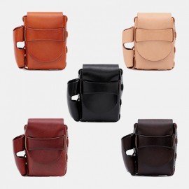 Men Genuine Leather Cigaret Case Storage Bag Retro Waterproof Waist Bag Belt Bag Men Genuine Leather Cigaret Case Storage Bag Retro Waterproof Waist Bag Belt Bag
