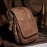 Men Matte Cowhide Waist Bag Multifunctional Large Capacity Vintage 6.3 Inch Phone Bag
