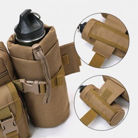 Men Nylon Camouflages Multifunction Outdoor Water Bottle Waist Bag Tactical Bag