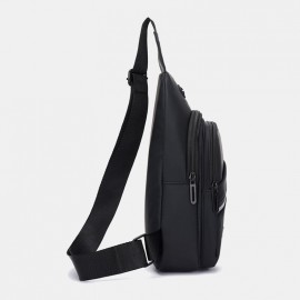 Men Waterproof Wear-resistant Chest Bag Casual Oxford Headphones Hole Crossbody Bags Shoulder Bag Men Waterproof Wear-resistant Chest Bag Casual Oxford Headphones Hole Crossbody Bags Shoulder Bag
