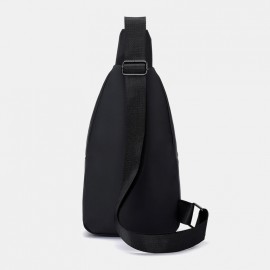 Men Waterproof Wear-resistant Chest Bag Casual Oxford Headphones Hole Crossbody Bags Shoulder Bag Men Waterproof Wear-resistant Chest Bag Casual Oxford Headphones Hole Crossbody Bags Shoulder Bag