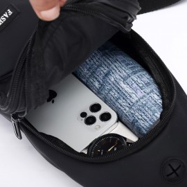 Men Waterproof Wear-resistant Chest Bag Casual Oxford Headphones Hole Crossbody Bags Shoulder Bag Men Waterproof Wear-resistant Chest Bag Casual Oxford Headphones Hole Crossbody Bags Shoulder Bag