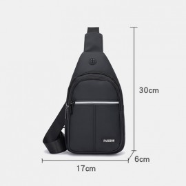 Men Waterproof Wear-resistant Chest Bag Casual Oxford Headphones Hole Crossbody Bags Shoulder Bag Men Waterproof Wear-resistant Chest Bag Casual Oxford Headphones Hole Crossbody Bags Shoulder Bag