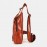 Men Faux Leather Oil Leather Business Casual Travel Waterproof Shoulder Bag Chest Bag