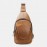 Men First Layer Cowhide Casual Fashion Large Capacity Chest Bag Crossbody Bag