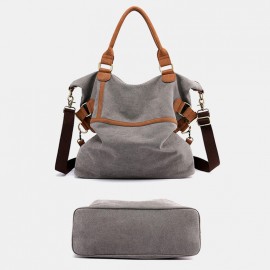 Men Large Capacity Canvas Handbag Shoulder Bag Men Large Capacity Canvas Handbag Shoulder Bag