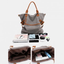 Men Large Capacity Canvas Handbag Shoulder Bag Men Large Capacity Canvas Handbag Shoulder Bag