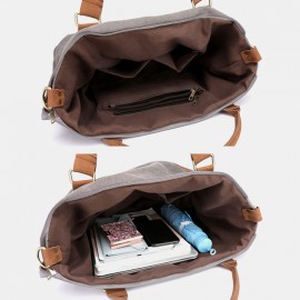Men Large Capacity Canvas Handbag Shoulder Bag Men Large Capacity Canvas Handbag Shoulder Bag