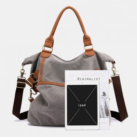 Men Large Capacity Canvas Handbag Shoulder Bag Men Large Capacity Canvas Handbag Shoulder Bag