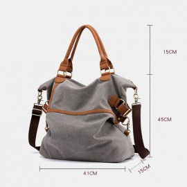Men Large Capacity Canvas Handbag Shoulder Bag Men Large Capacity Canvas Handbag Shoulder Bag