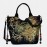 Women Canvas Embroidery Peacock Pattern Ethnic Style Multi-carry Handbag Crossbody Bag Shoulder Bag